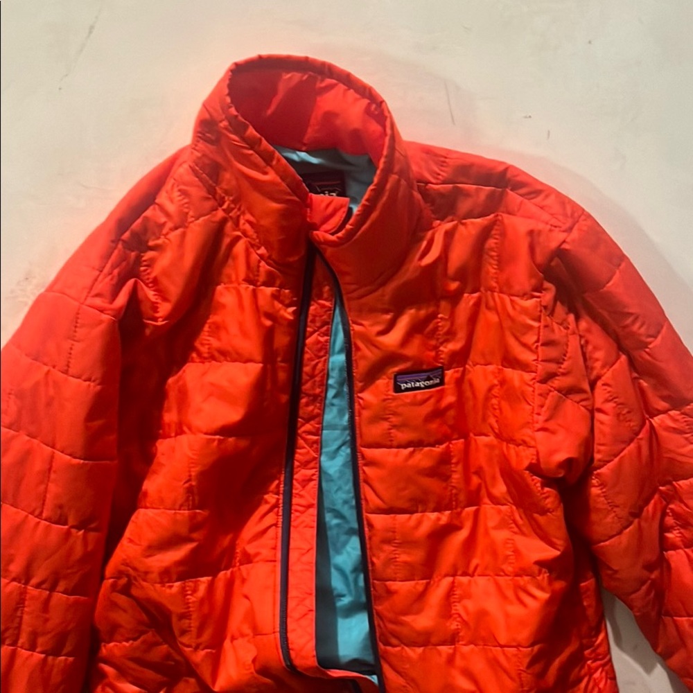 Patagonia Bright Orange Quilted Jacket